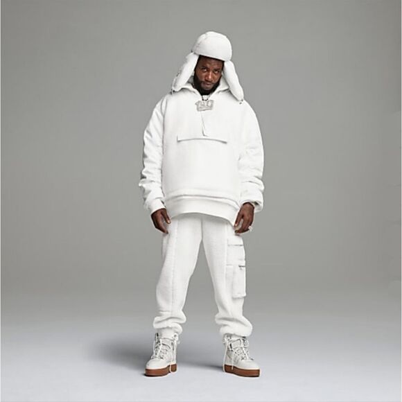 White Ivy Park 1/2 Zip Sherpa Unisex - M - Picture 4 of 10